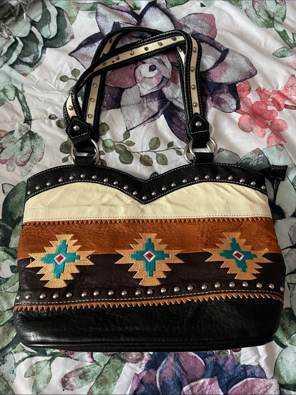Montana West Aztec Purse Handbag as is